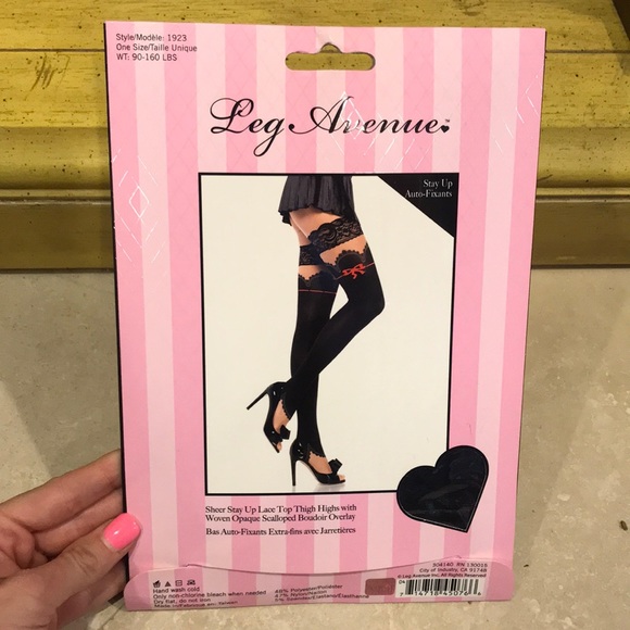 Brand new sheer stay up lace thigh highs - Picture 6 of 8